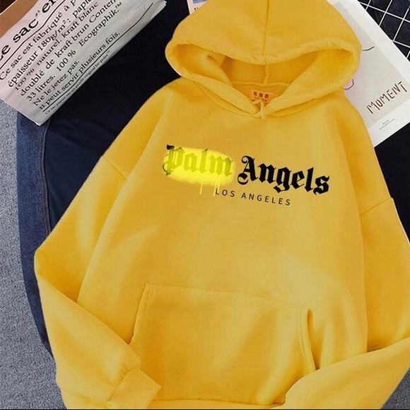 Palm Angels Brand printed Hoodies unisex classic pullover - Picture 5 of 9